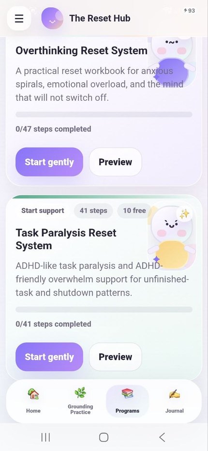 Reset program cards